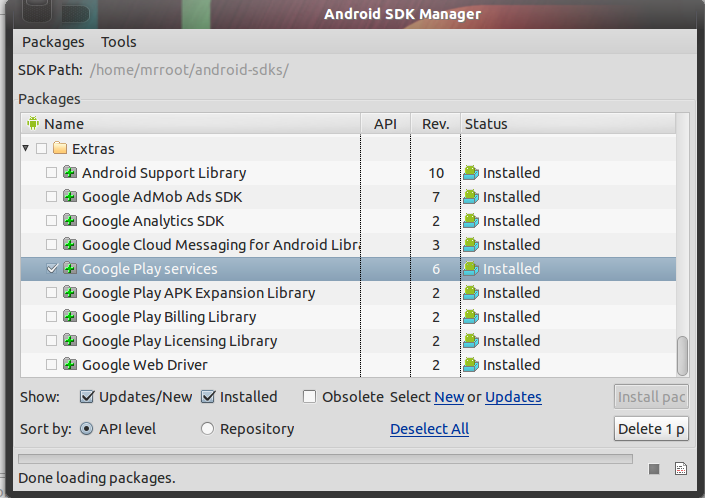 Android SDK Manager. SDK Tools поддержка репозитория. SDK Tools поддержка репозитория support repository. Установить library